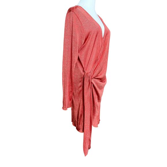 SOMMER SWIN Madeira Wrap Dress Cover Up Sheer Fit M Cruise Collection Viscose - Picture 6 of 10